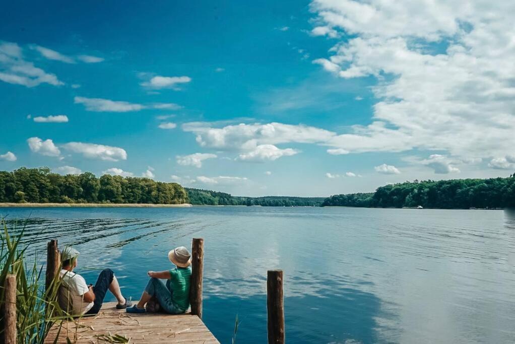 Holzhaus Direkt Am See Priepert 외부 사진