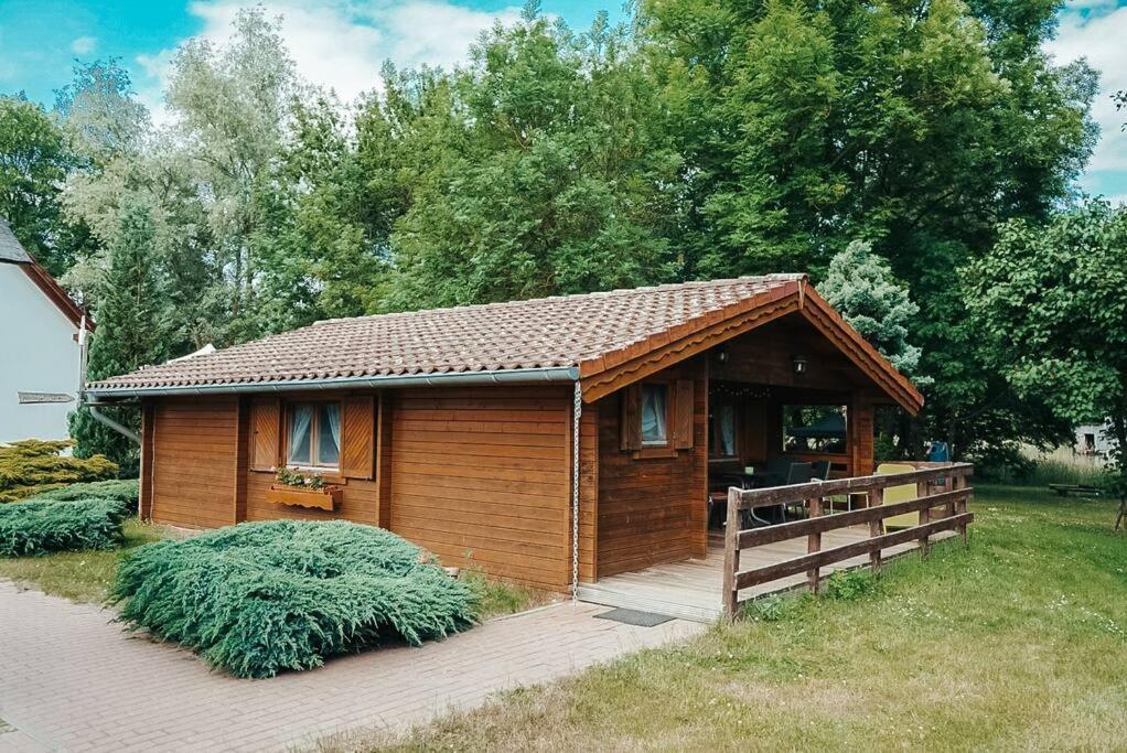 Holzhaus Direkt Am See Priepert 외부 사진